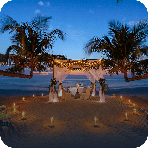 Dîner privé sur la plage