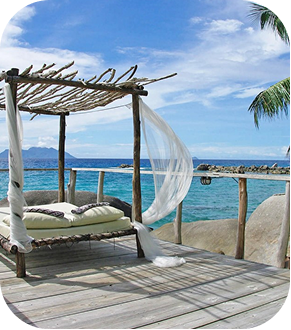 Terrasse bord de mer